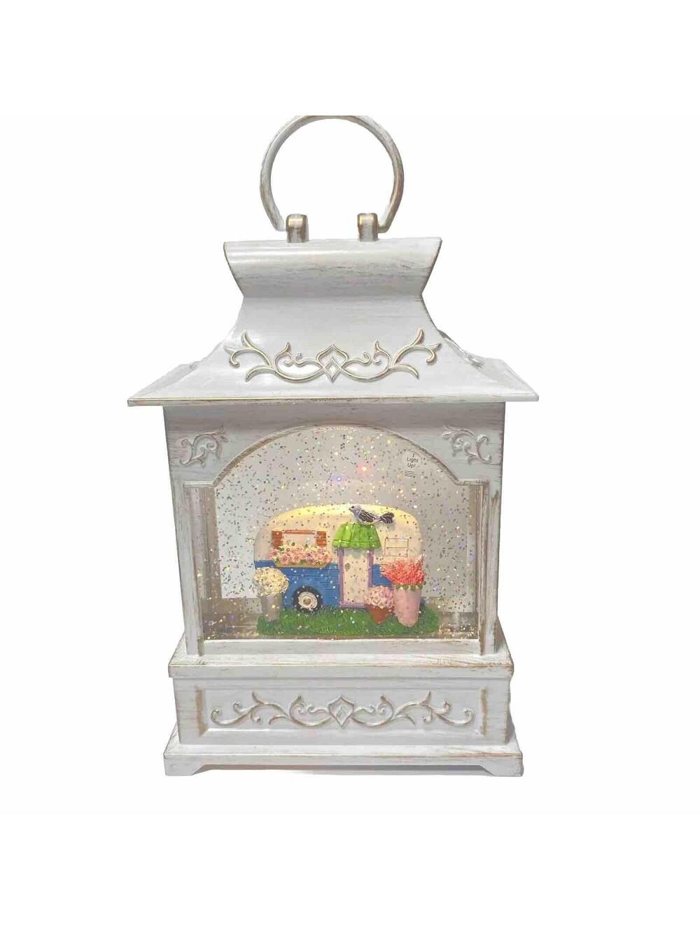 Ganz LED Light-Up Shimmer RV Camper Trailer Camping Lantern Outdoor Lamp New